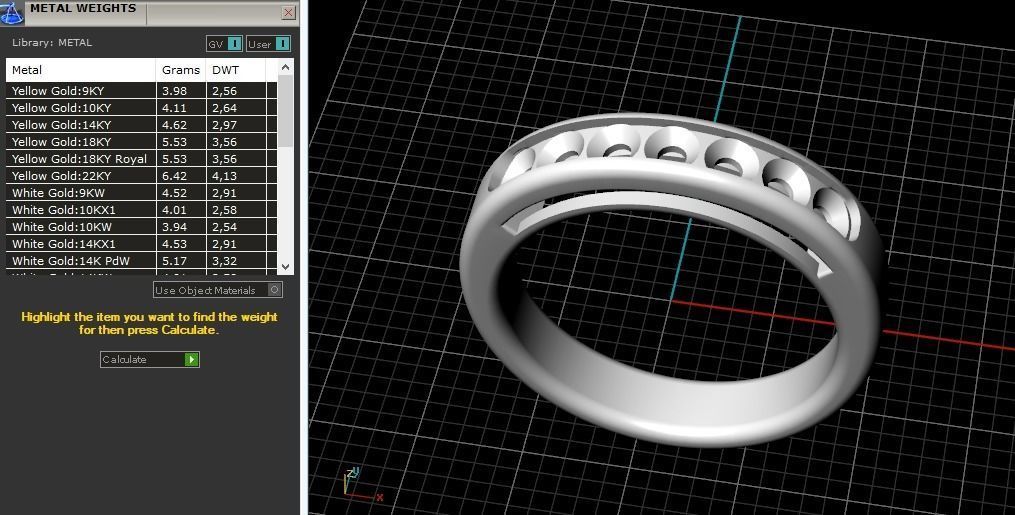 Ring 16 mm Model 1651 3D print model_8