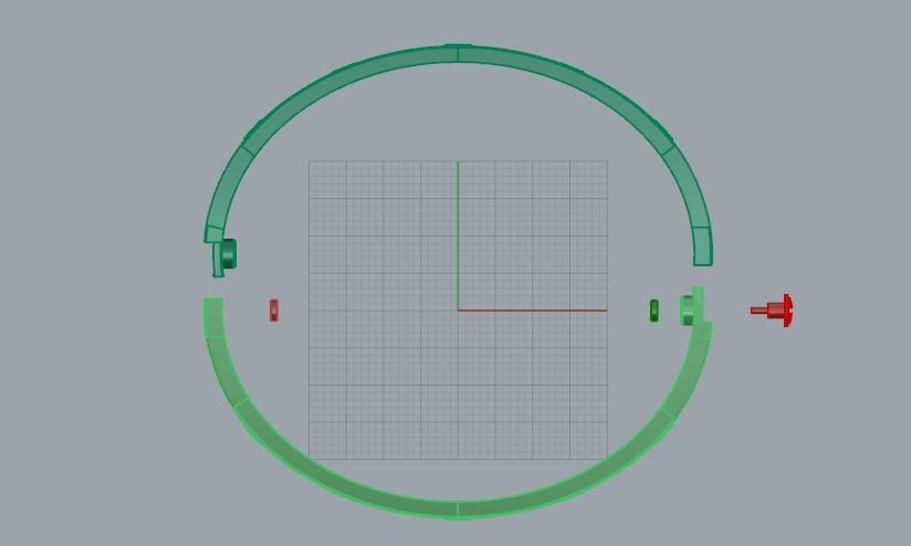 Bracelet size 18 Model 1663 3D print model_2