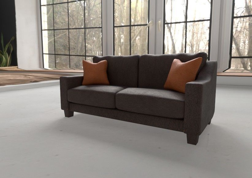 Standard Couch 3D model_3