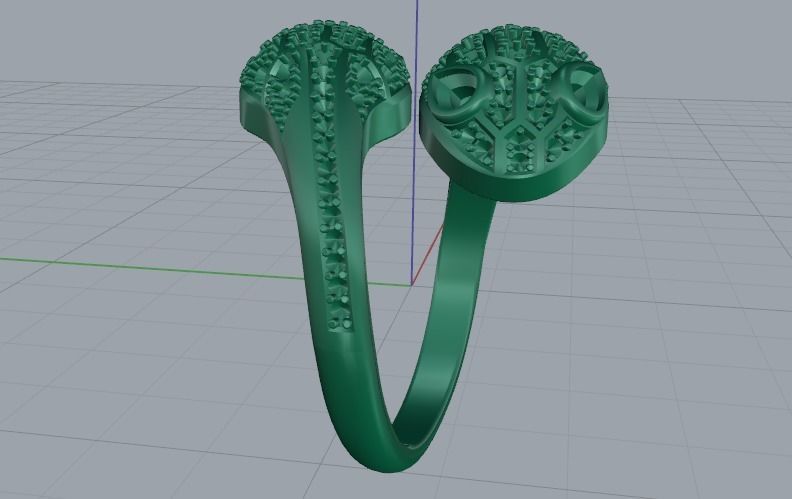 Snake ring Model 1671 3D print model_3
