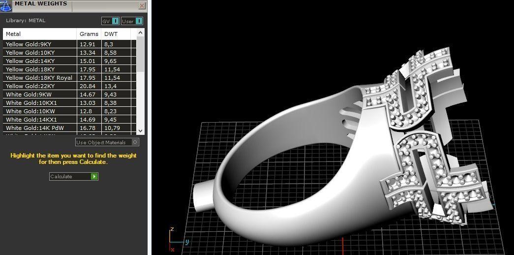 Ring Model 1670 3D print model_8