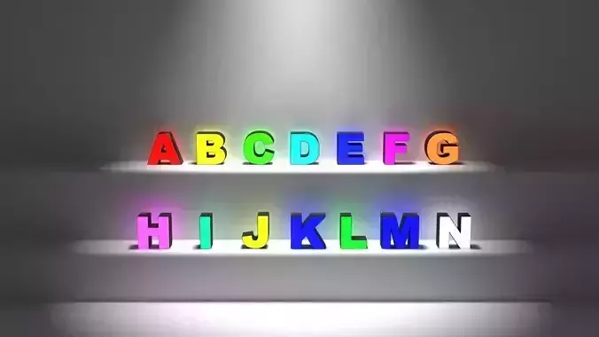Alphabet lamp