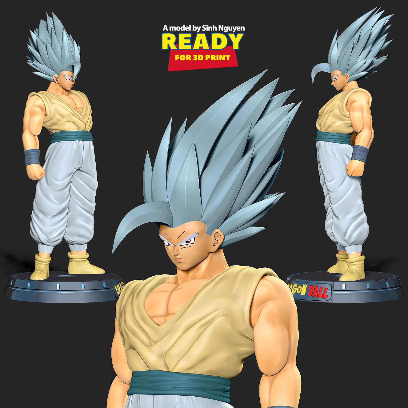 Gohan Beast 3D print model_1