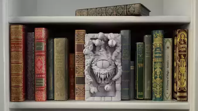 Floating eye monster Booknook 3D print model