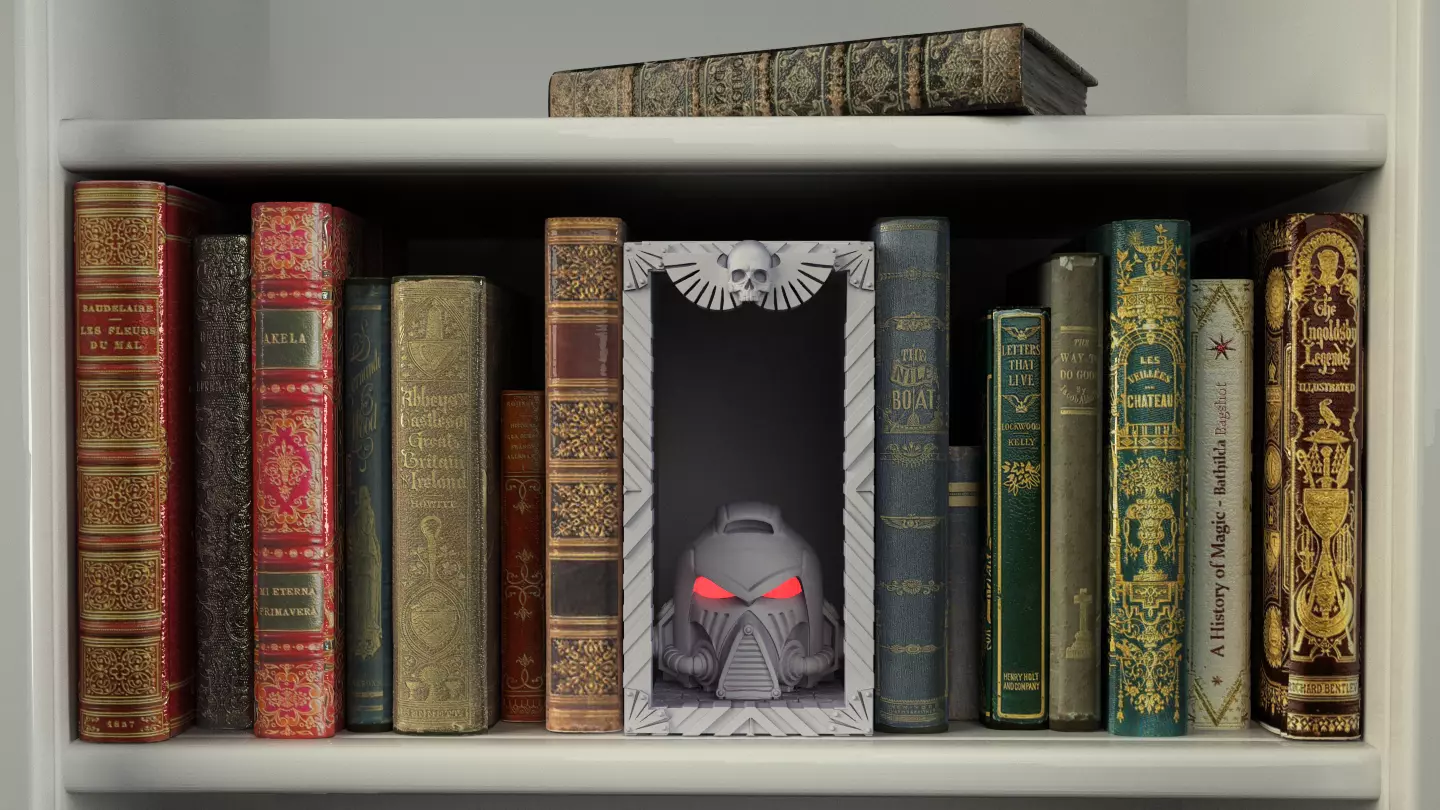 space helmet booknooks 3D print model_0