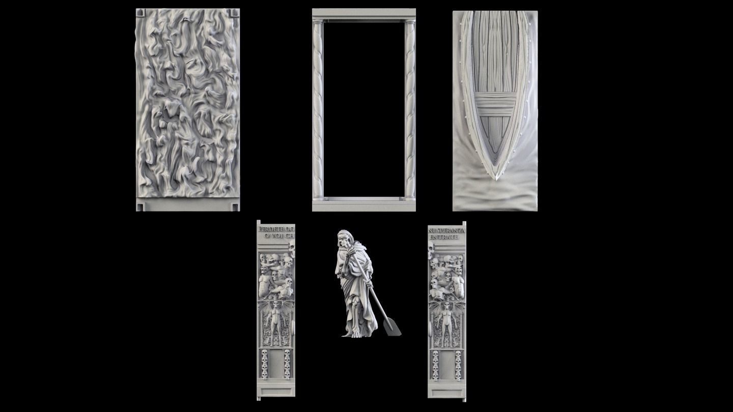 Hell s gate booknooks 3D print model_3