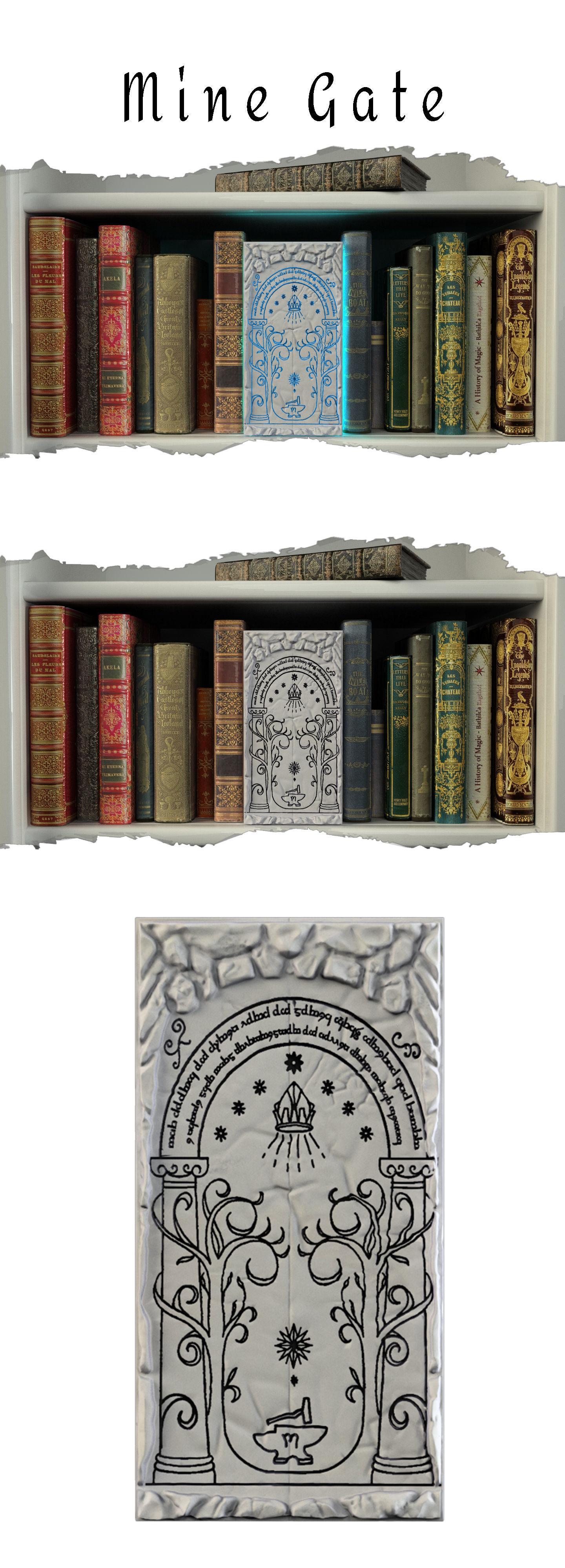 Miner Gate 3D print model_3