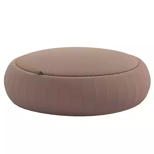 pouf leaving room round interior 3D model