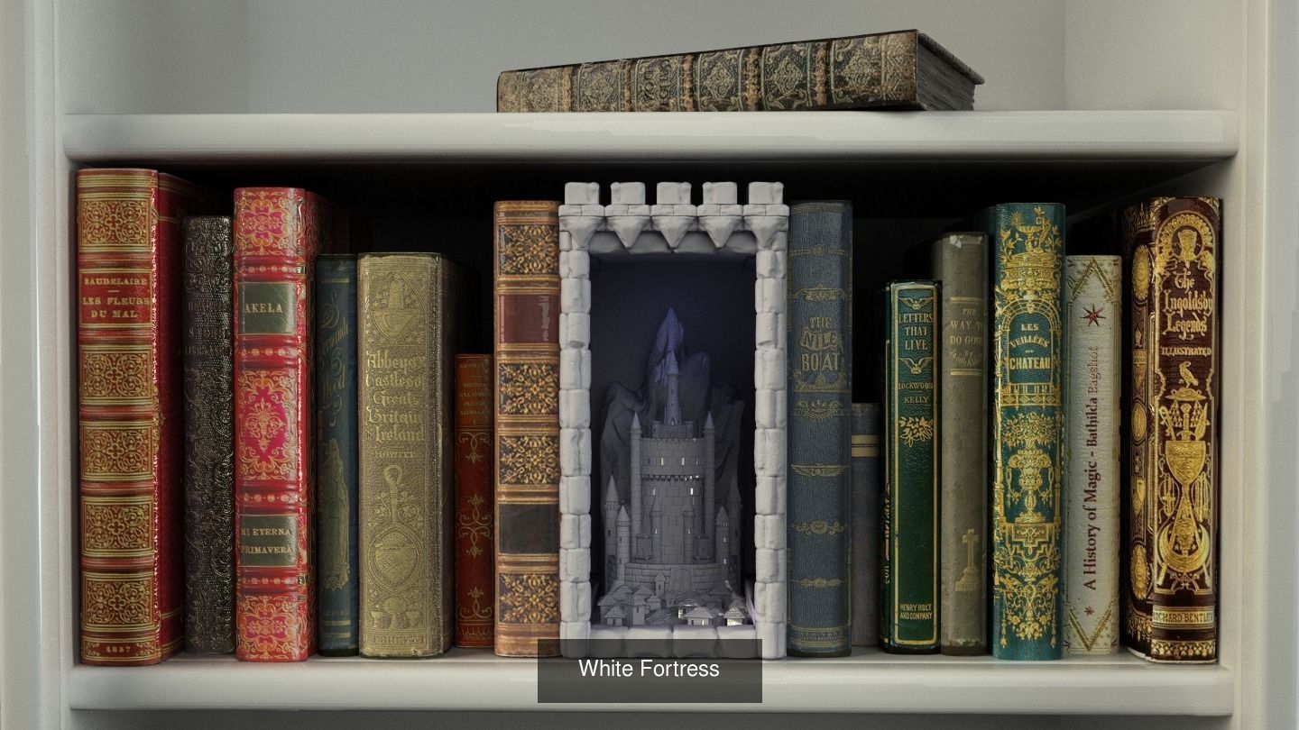 The scenic library  3d printable STL files Bundle 3D Model Collection_22