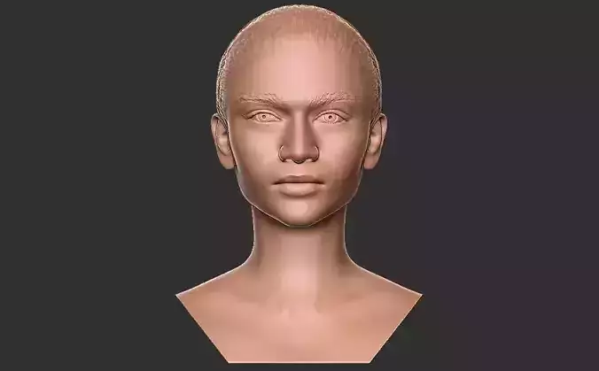 Zendaya bust for 3D printing 3D print model