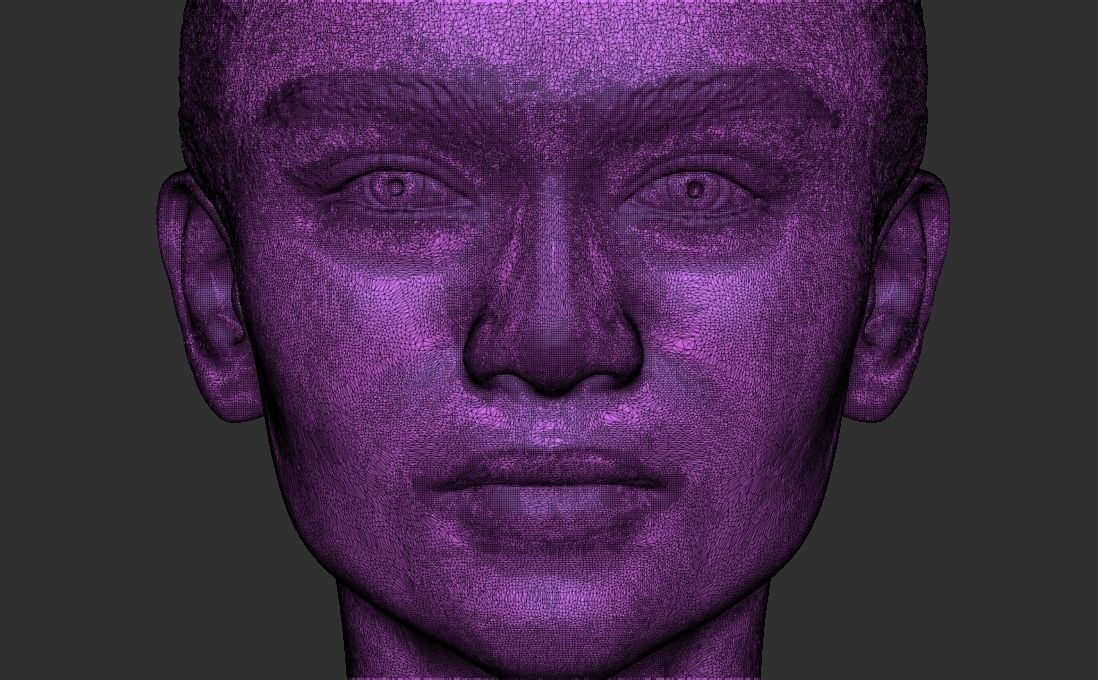 Zendaya bust for 3D printing 3D print model_26