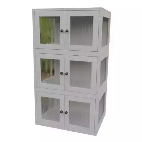 Shoe cabinet-Glass lockers