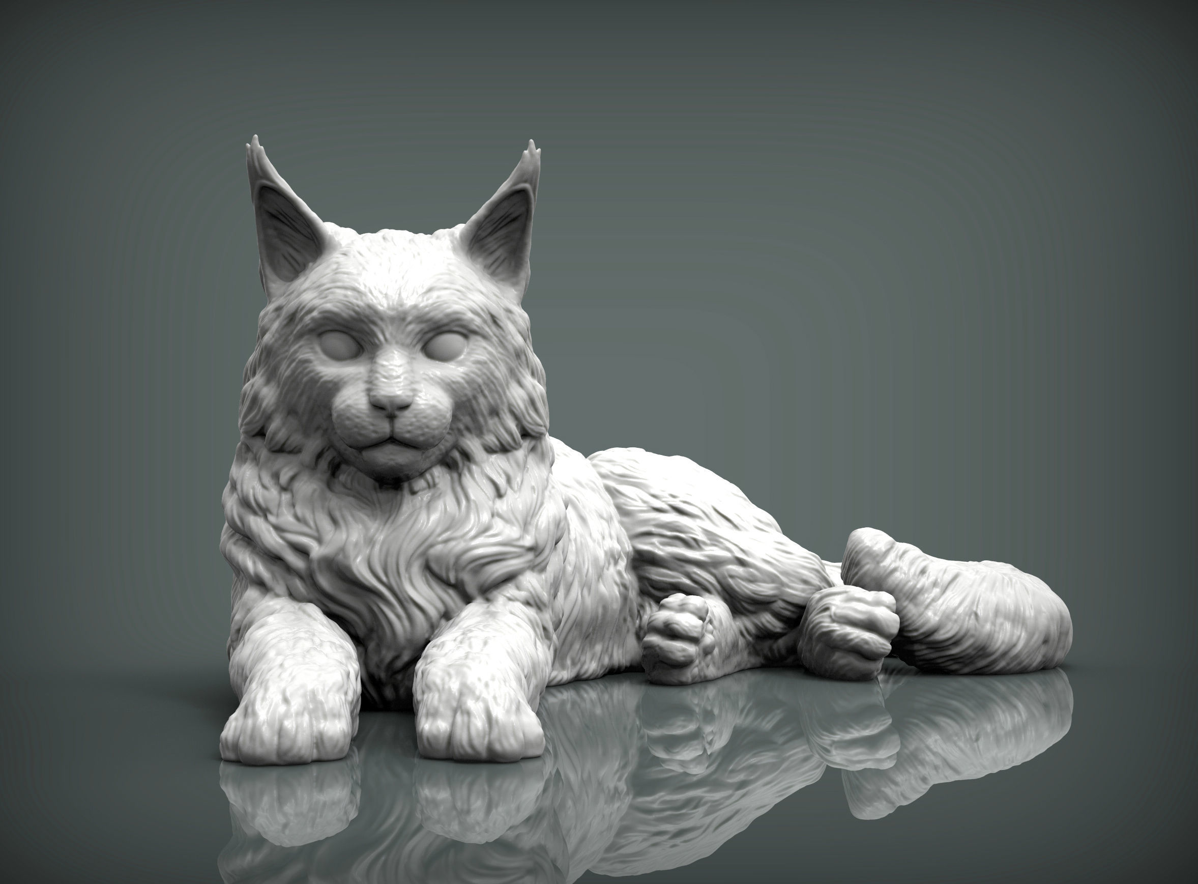 Maine Coon 3D print model_3