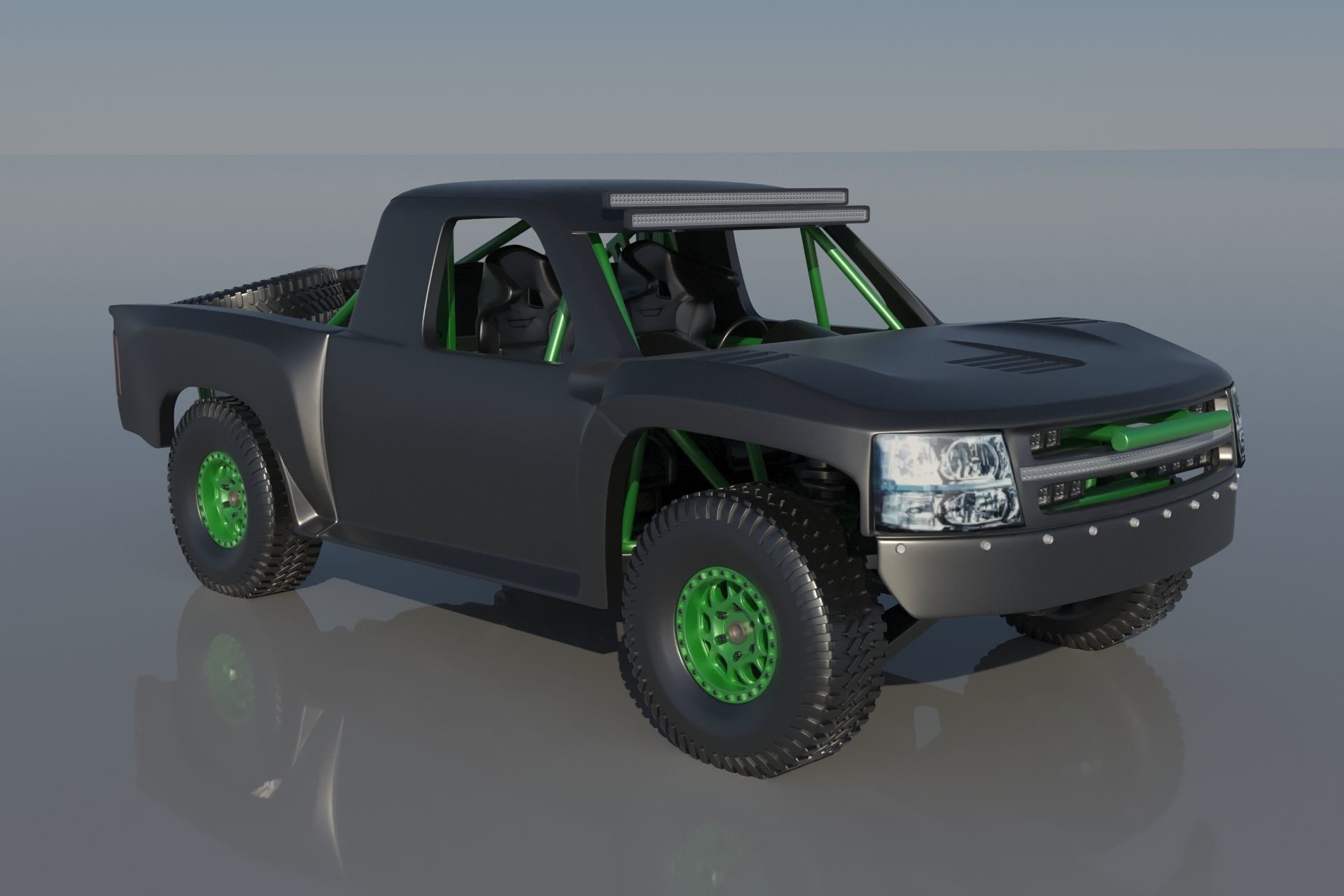 Chevrolet Trophy Truck 3D print model_8