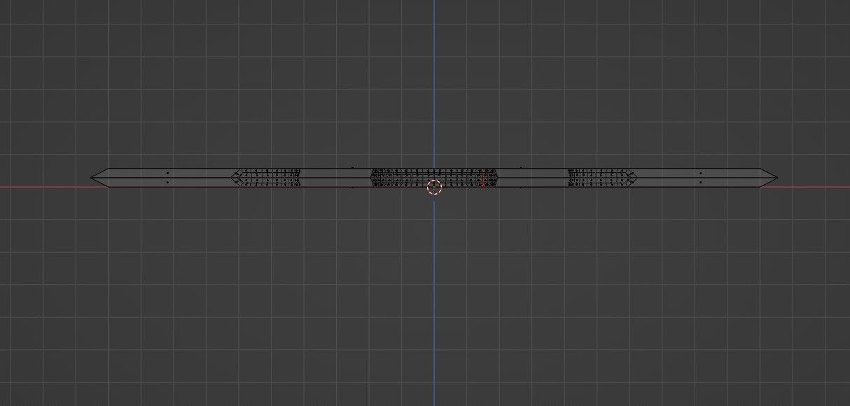 Shuriken sword with star in middle Low-poly 3D model_13