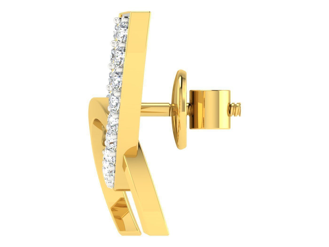 Women Earring 3dm STL FBX OBJ Render Details 3D print model_2