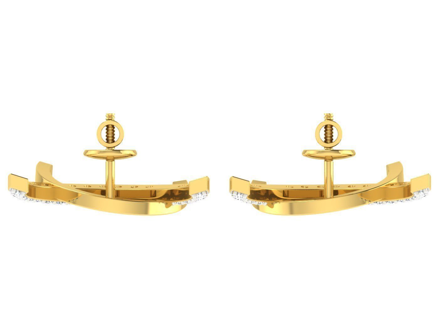 Women Earring 3dm STL FBX OBJ Render Details 3D print model_3