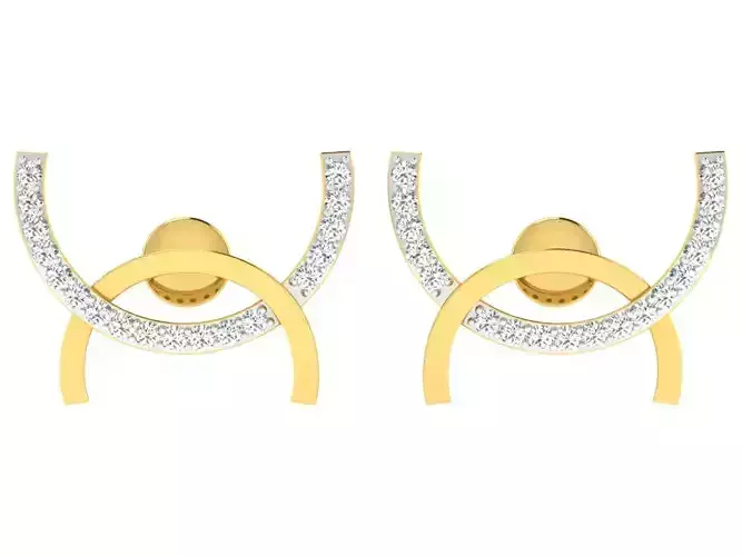 Women Earring 3dm STL FBX OBJ Render Details