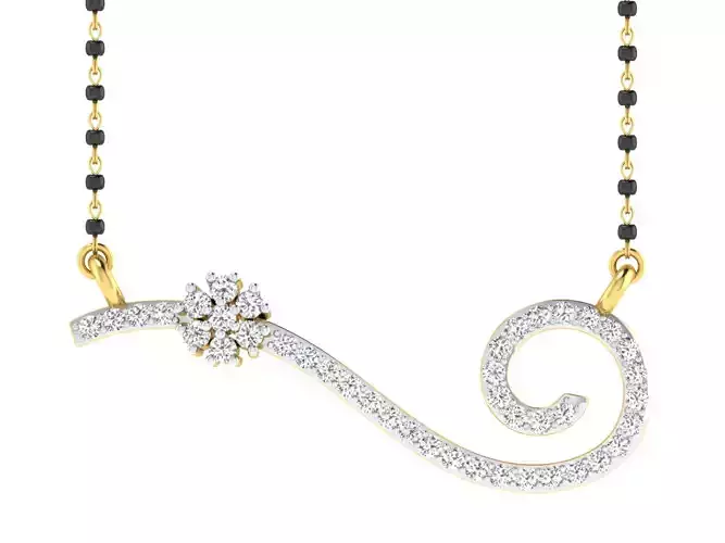 Women Necklace 3dm STL FBX OBJ Render Details