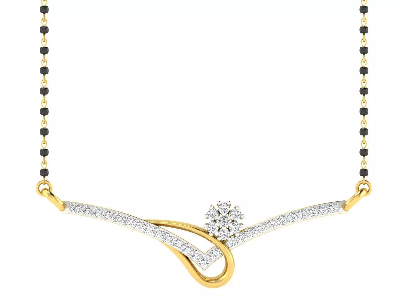 Women Necklace 3dm STL FBX OBJ Render Details 3D print model_0