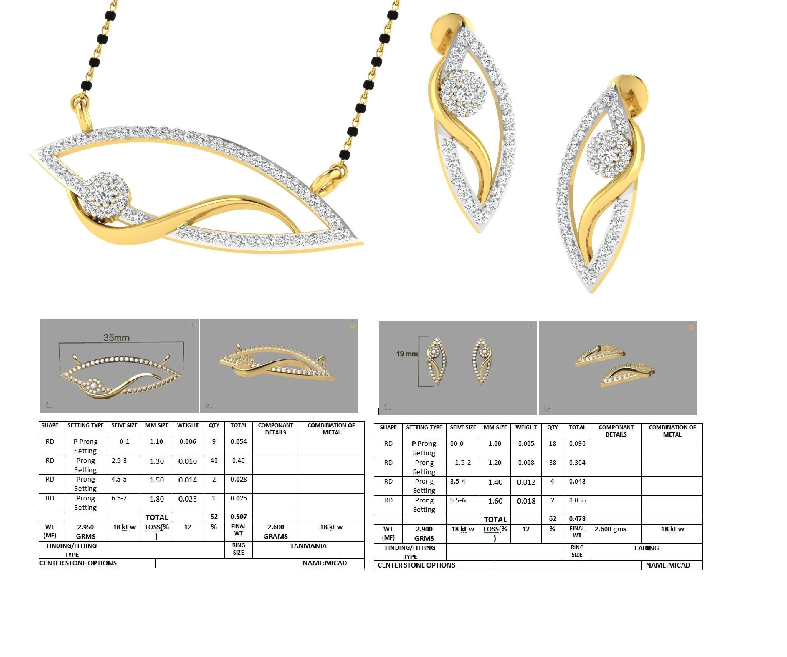 Women Necklace 3dm STL FBX OBJ Render Details 3D print model_2