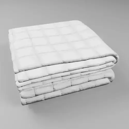 White blanket folded