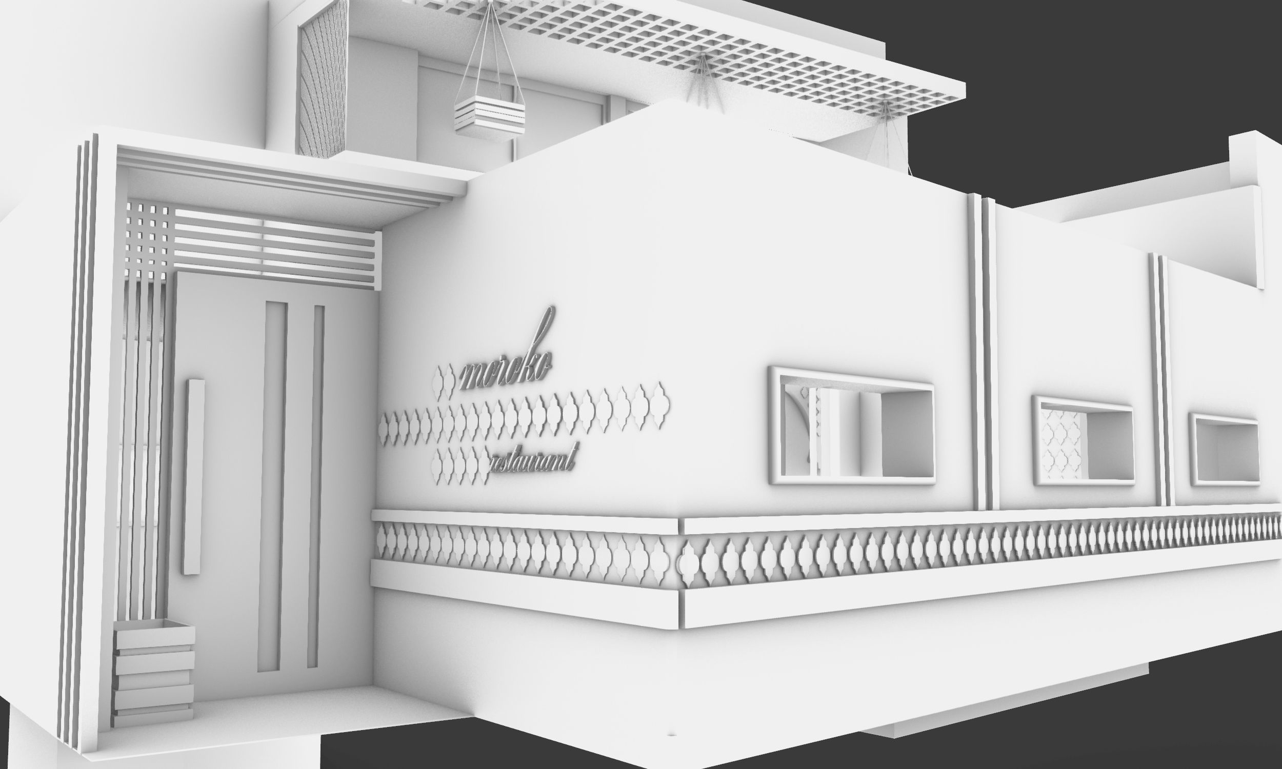 CAFE MORROCOO 3D model_2