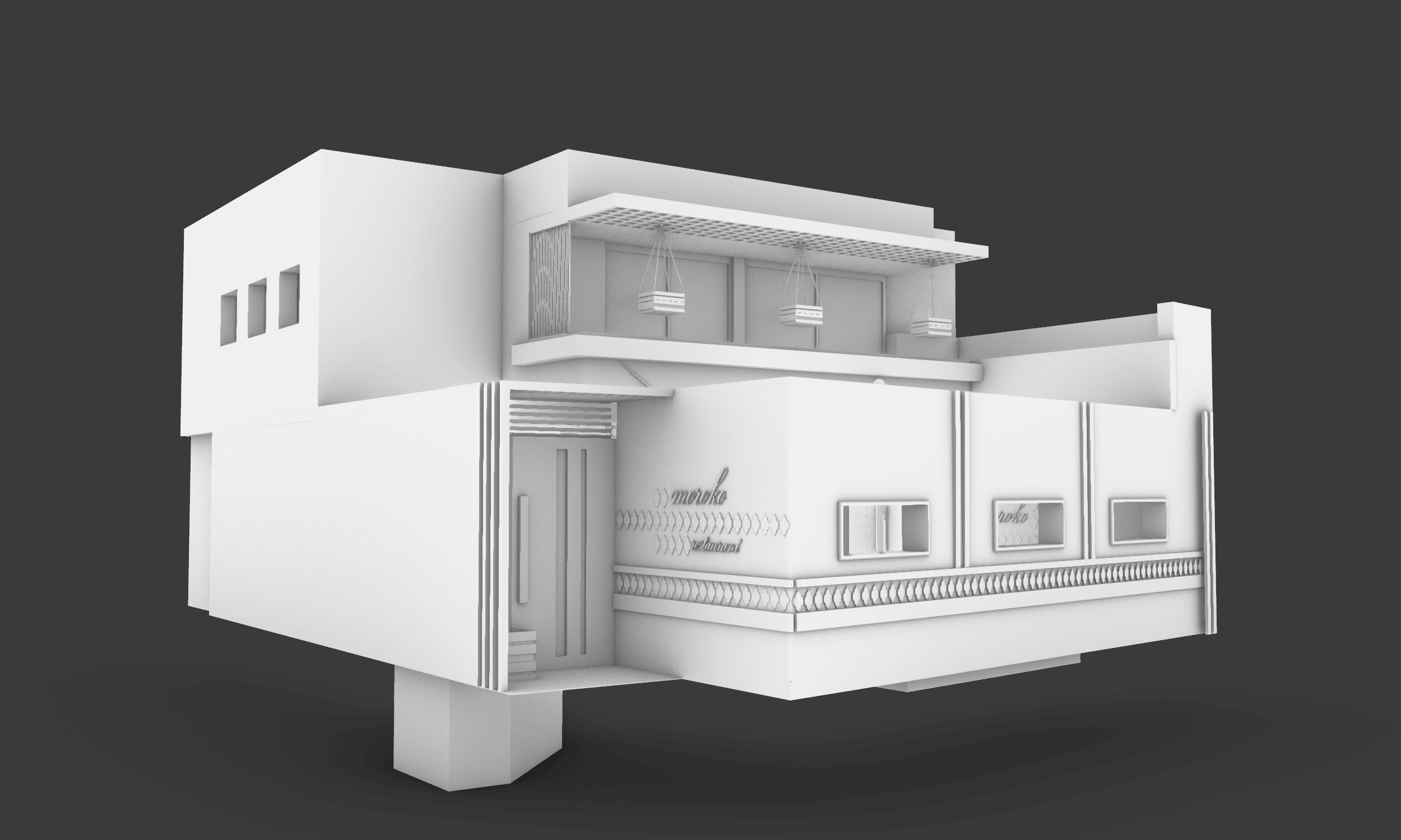 CAFE MORROCOO 3D model_1