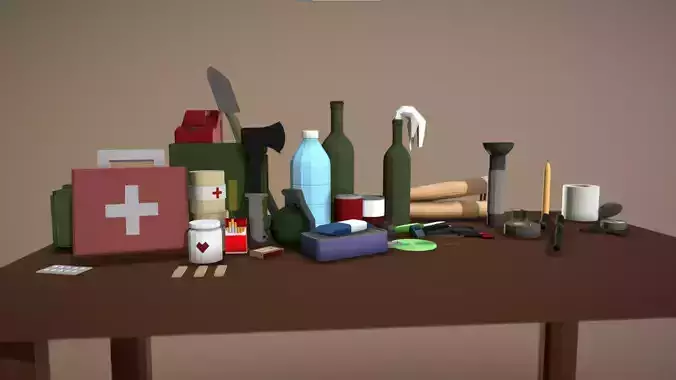 Low-poly Survival Pack