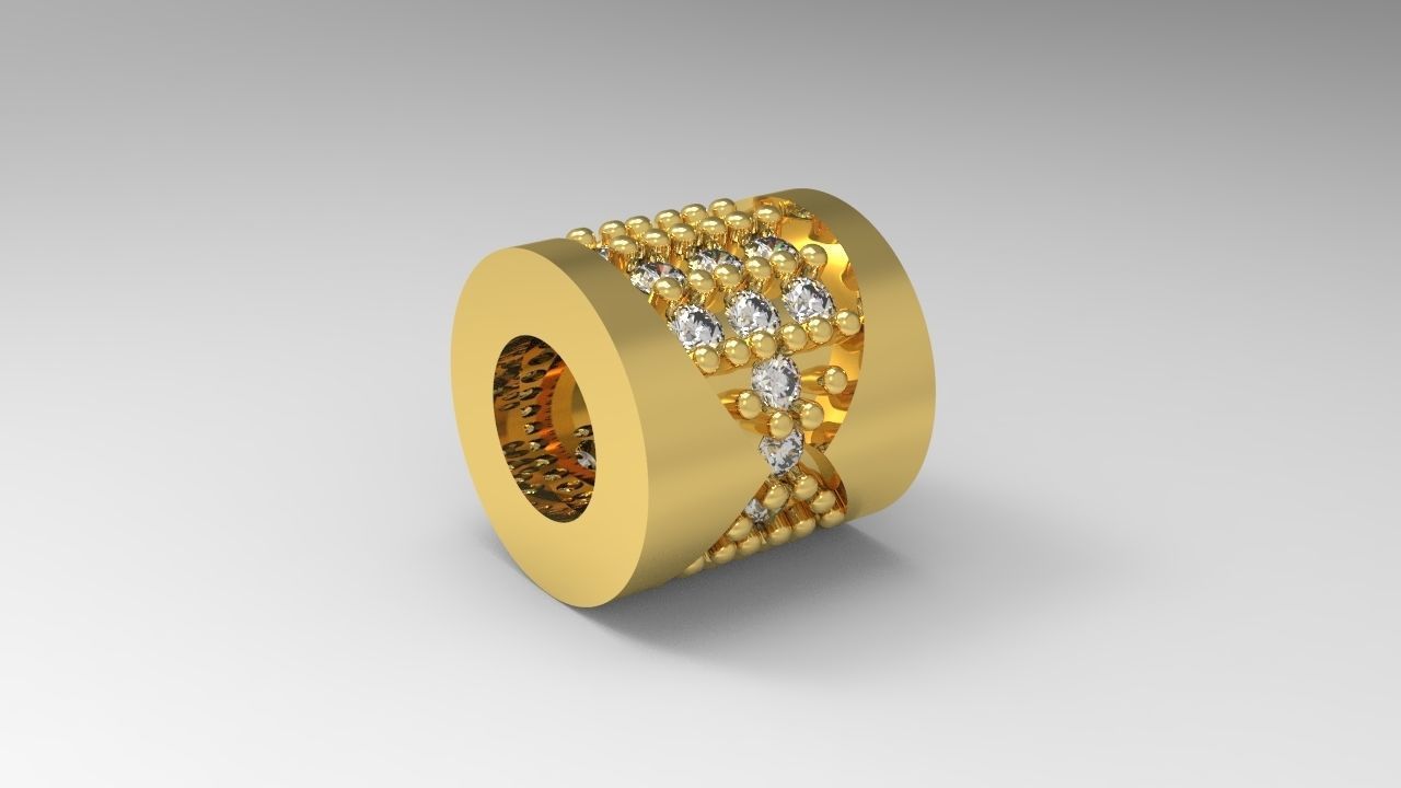 Charm Bulgari style model 3D print model_1