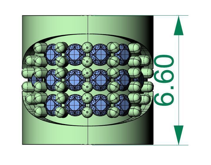 Charm Bulgari style model 3D print model_3