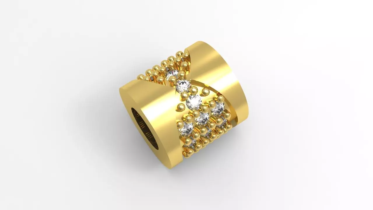 Charm Bulgari style model 3D print model_0