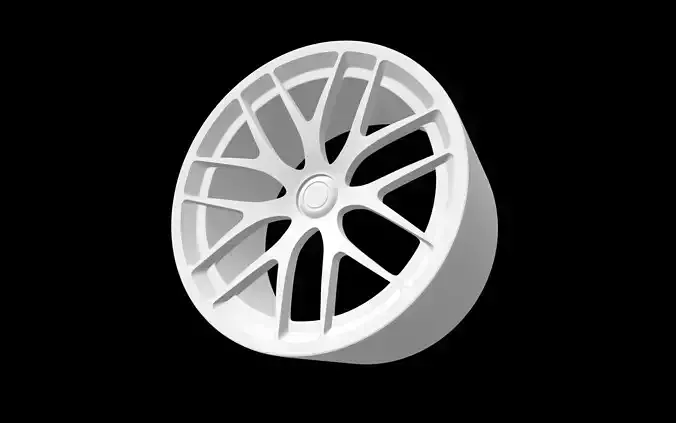 BBS Porsche Magnesium Monoblock scalable and printable rims