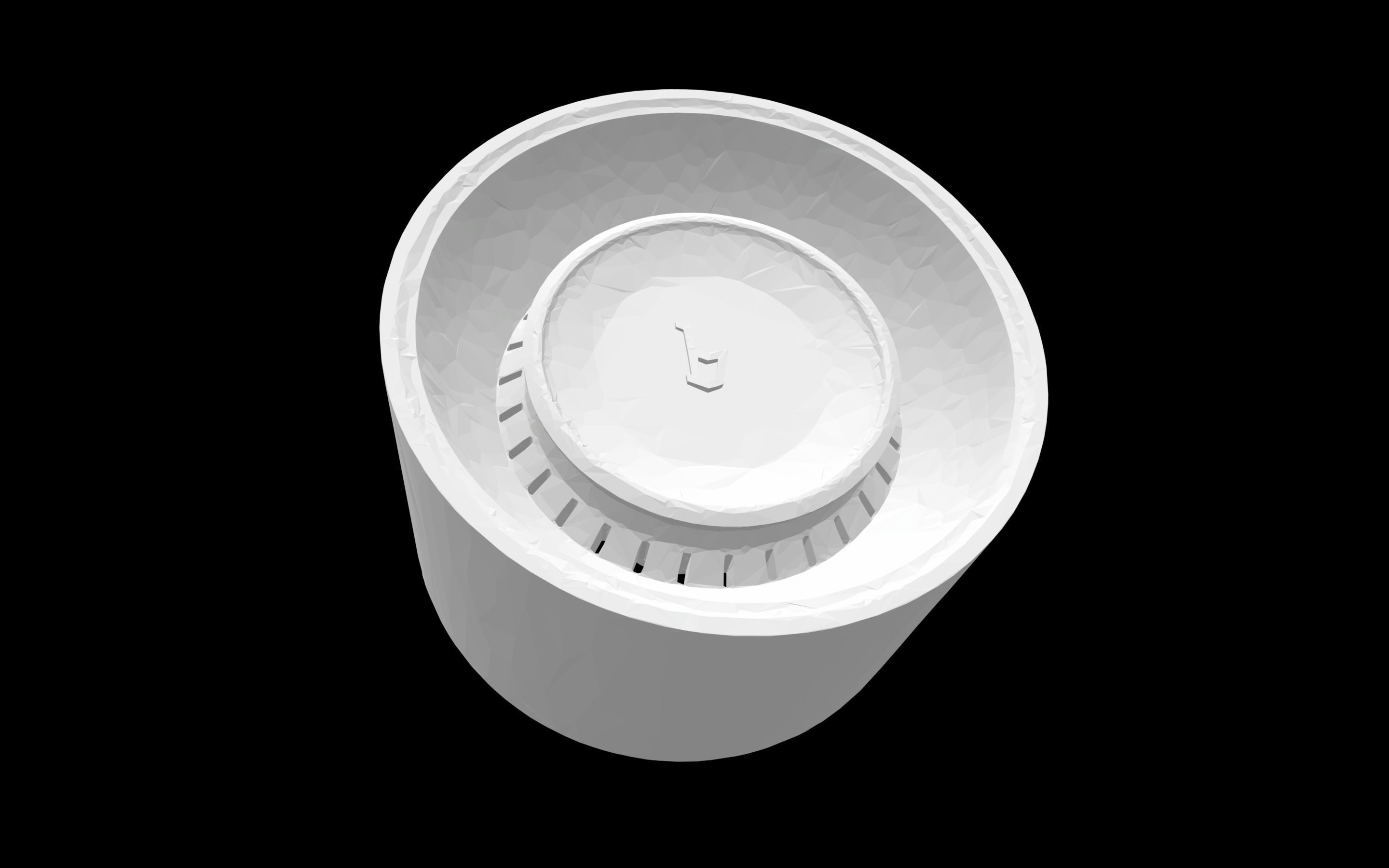 Bertone Runabout OEM scalable and printable rims 3D print model_5