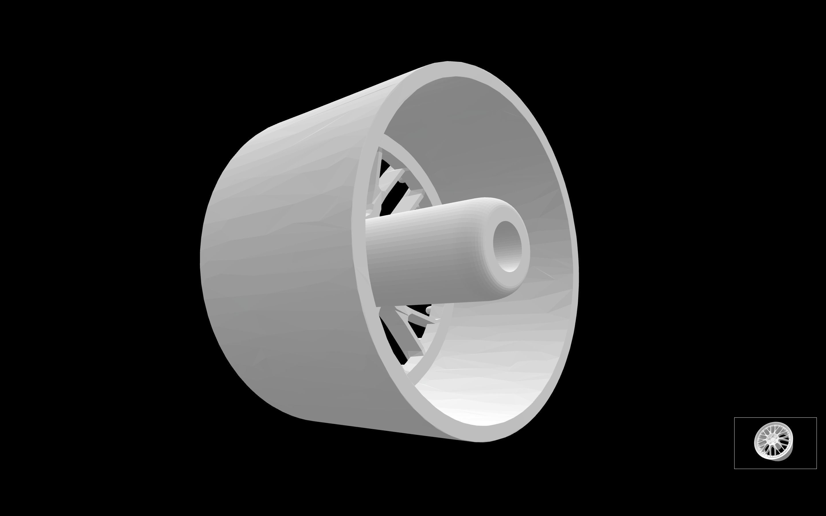 BBS Speedline scalable and printable rims 3D print model_4