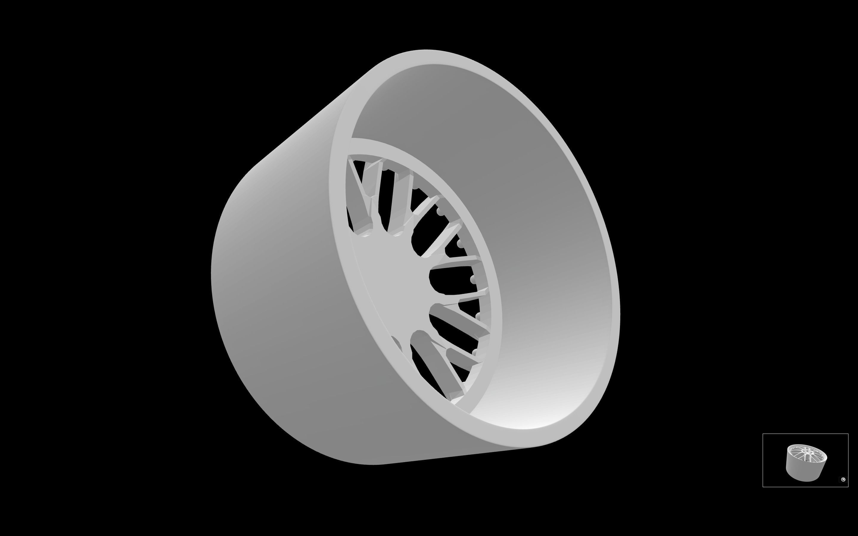 BBS Speedline scalable and printable rims 3D print model_2