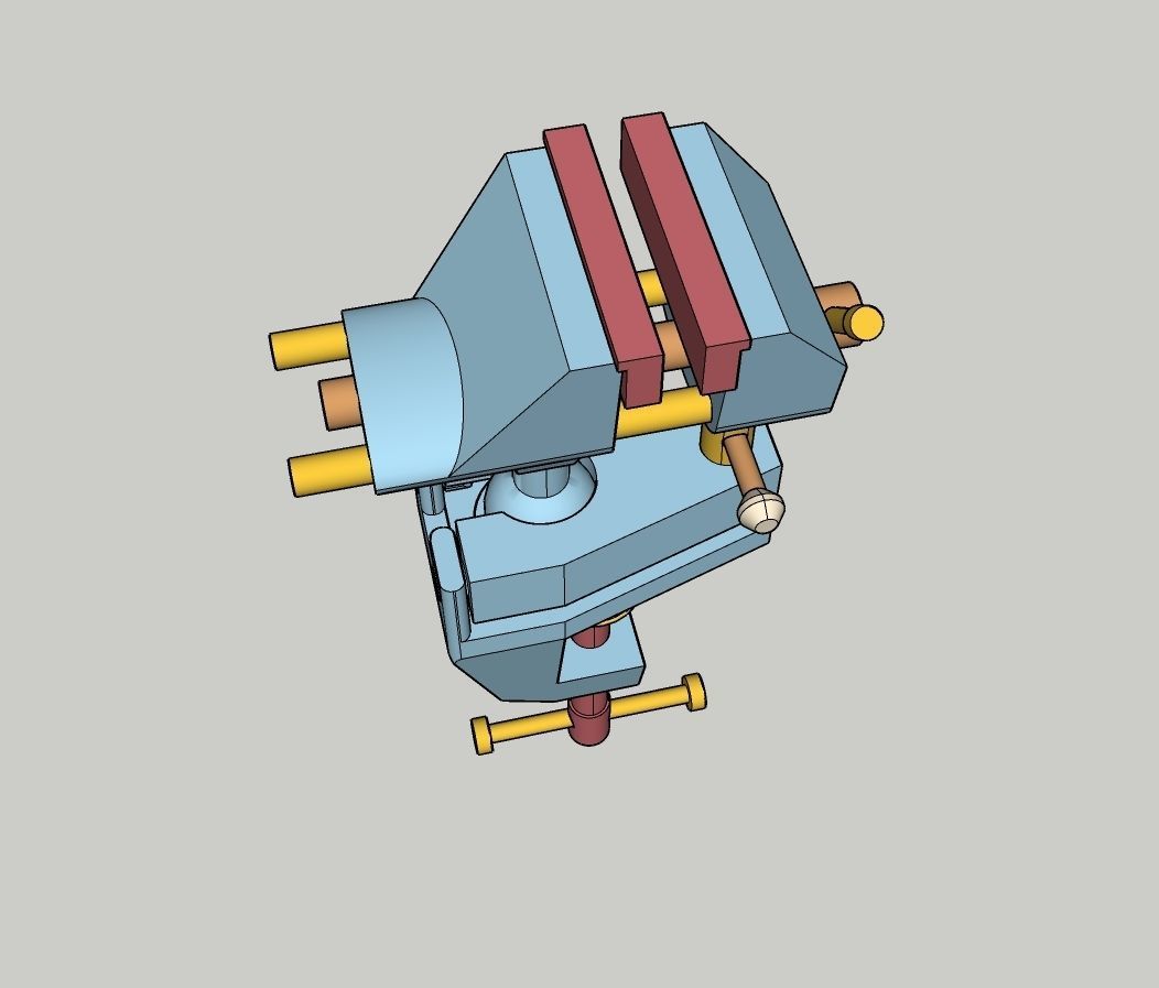 Rotary vise 3D model_4