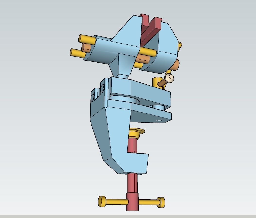 Rotary vise 3D model_5