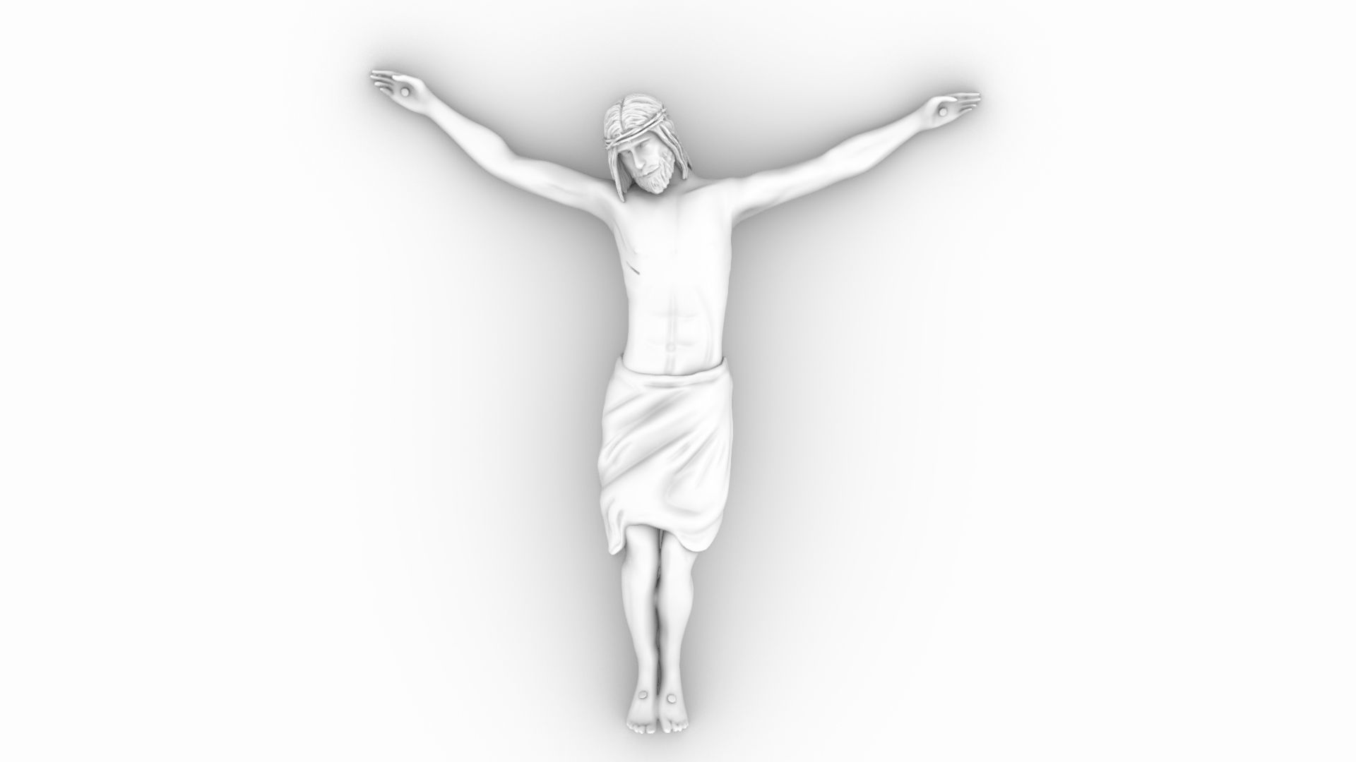 Crucifixion of Jesus Christ 3D print model_8