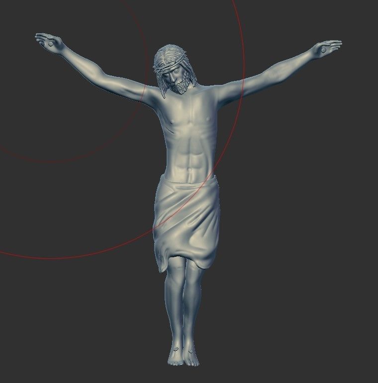 Crucifixion of Jesus Christ 3D print model_6