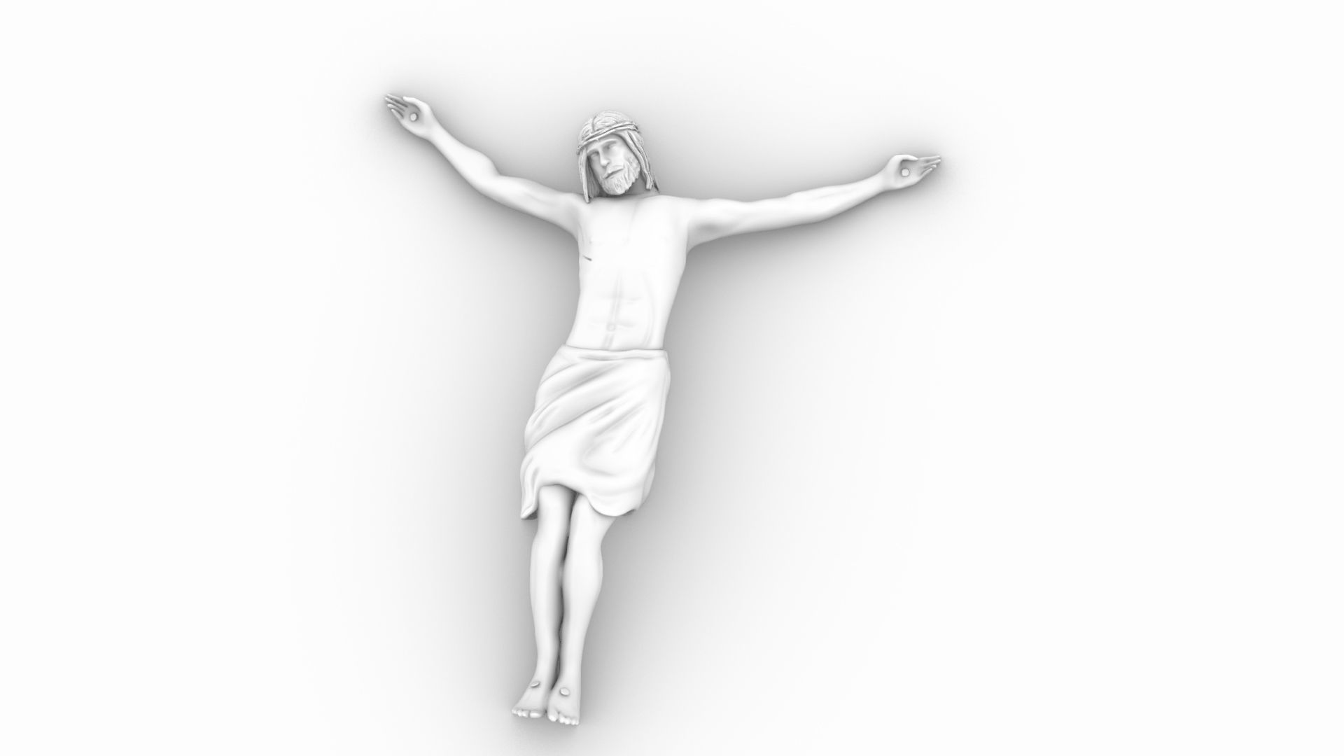 Crucifixion of Jesus Christ 3D print model_7
