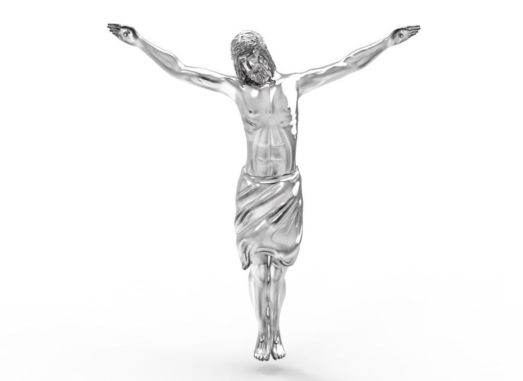 Crucifixion of Jesus Christ 3D print model_3