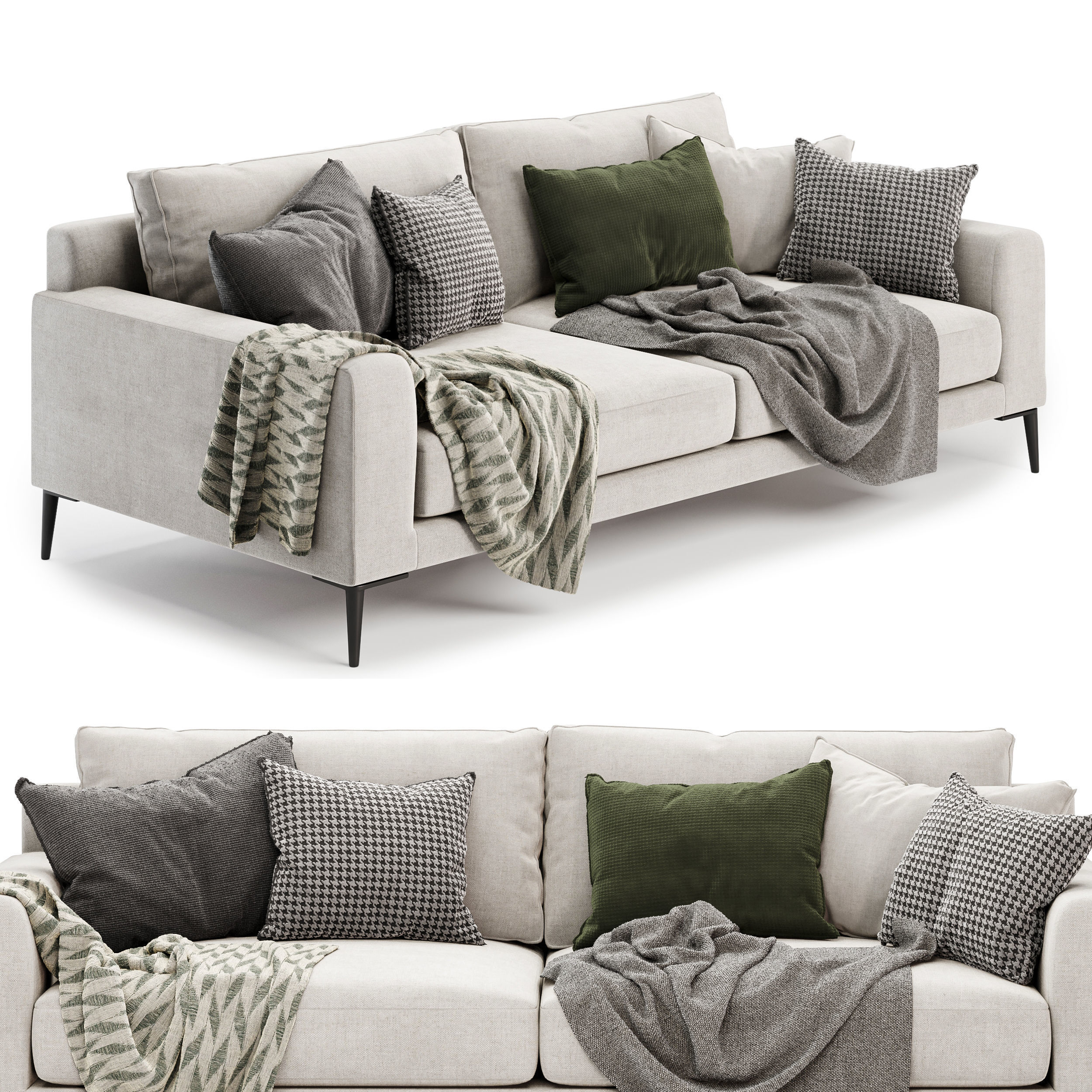 harper sofa 3D model_2