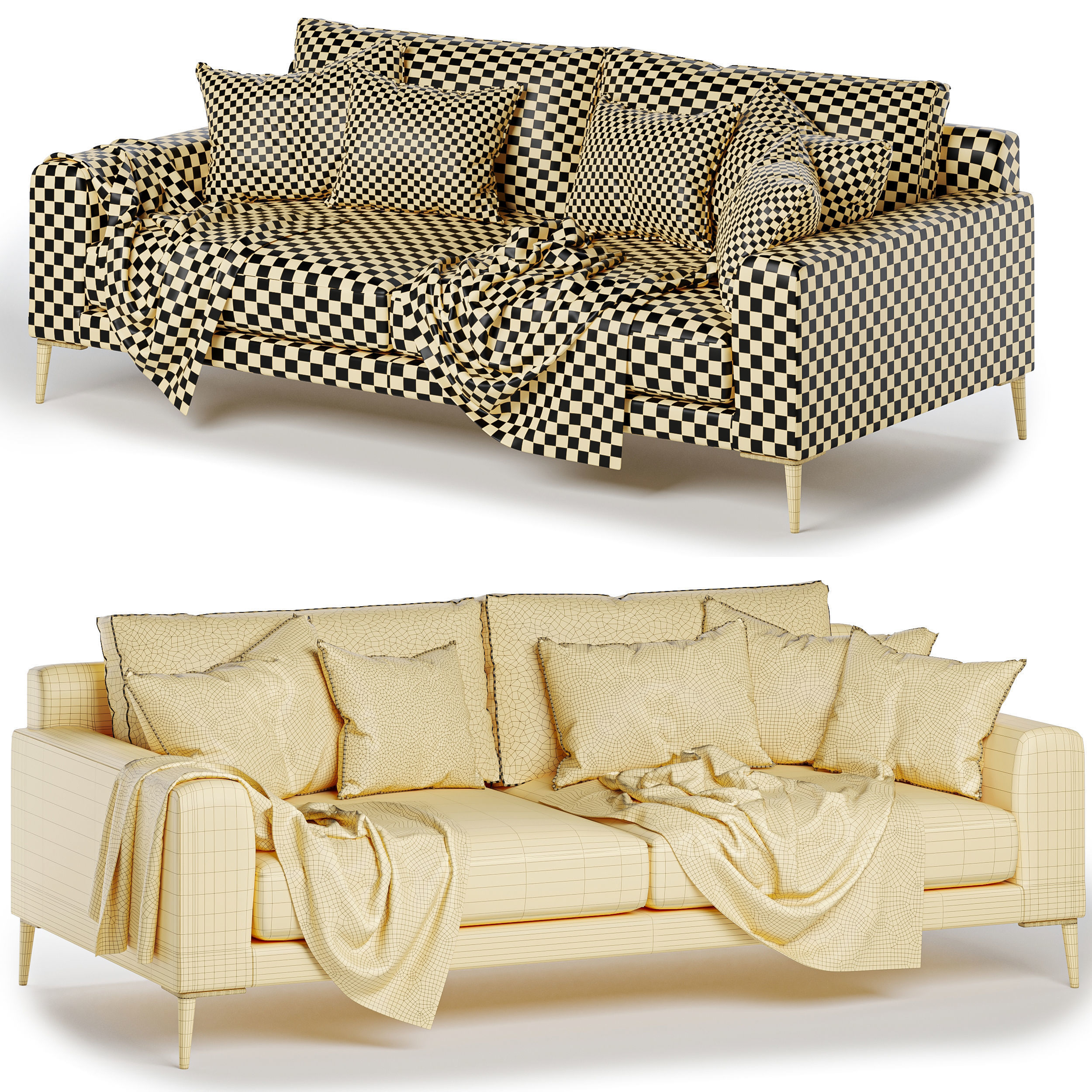 harper sofa 3D model_3