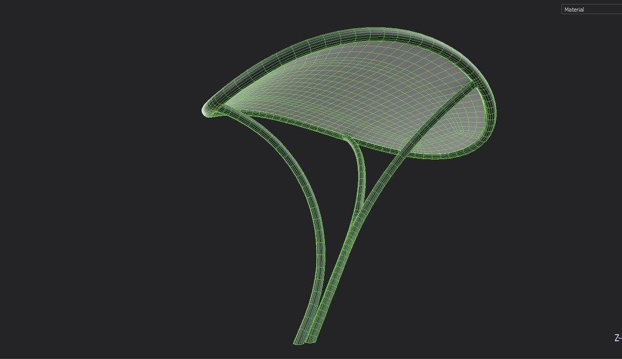 Tensile Canopy M2 Low-poly 3D model_1