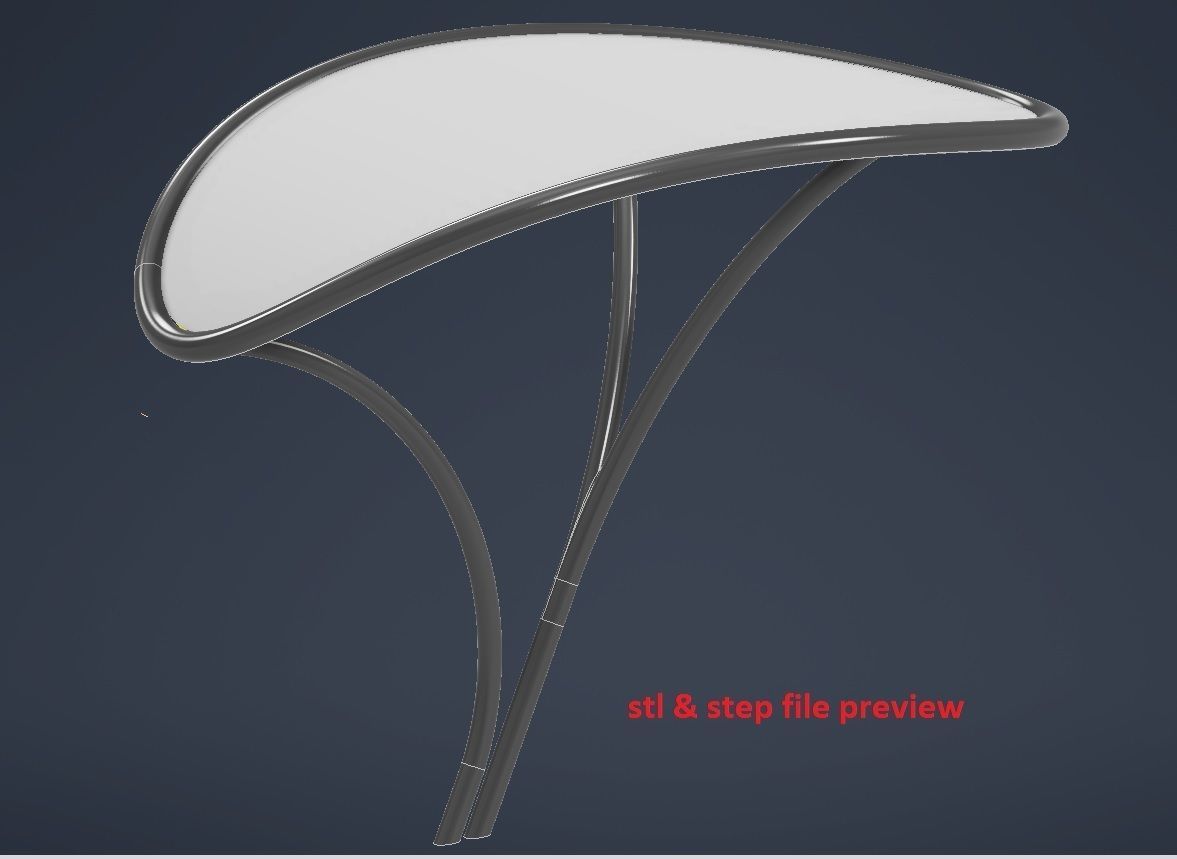 Tensile Canopy M2 Low-poly 3D model_17
