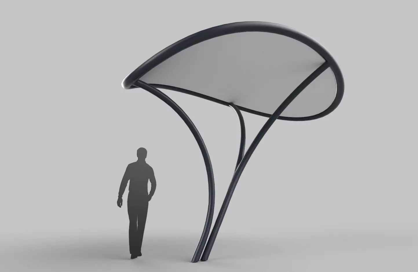 Tensile Canopy M2 Low-poly 3D model_0