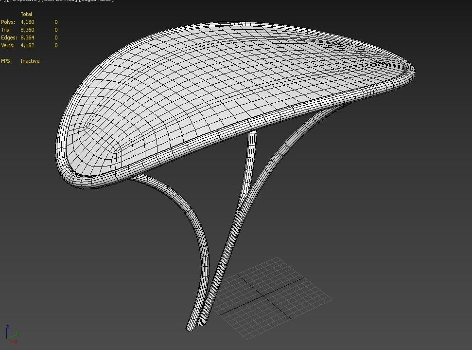 Tensile Canopy M2 Low-poly 3D model_15