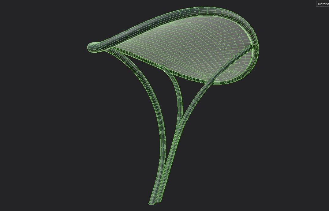 Tensile Canopy M2 Low-poly 3D model_14