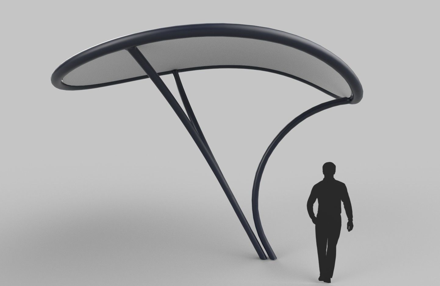 Tensile Canopy M2 Low-poly 3D model_10